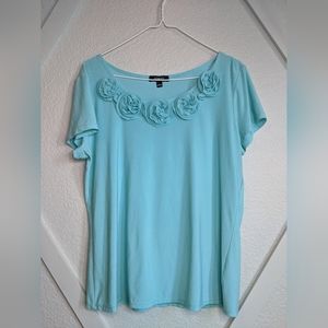 Elementz blue rose blouse